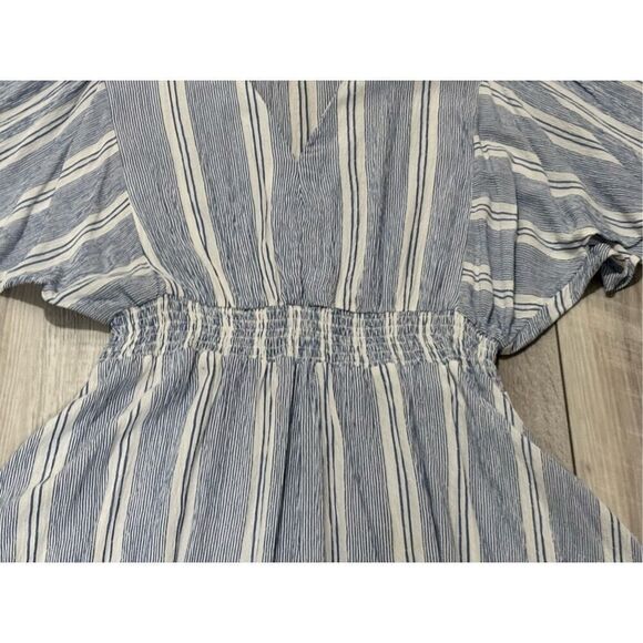Nostalgia, blue and white striped summer dress size M - Picture 5 of 11